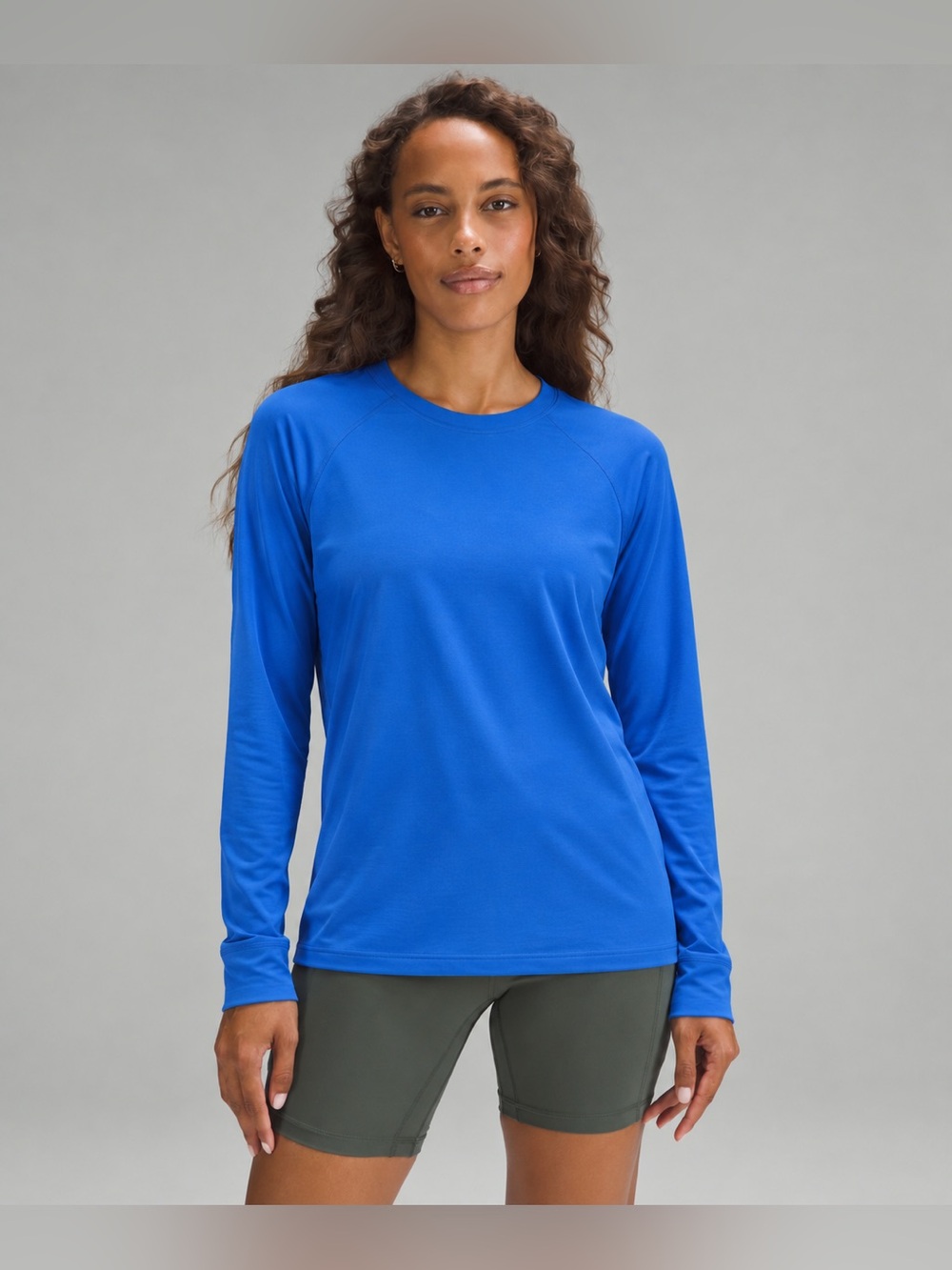 Patagonia Baselayer Crewneck Tee Capilene Long Sleeve Blue 861